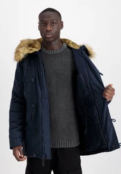 Alpha Industries Winterjacke Explorer Dunkelblau/Blau/Hellblau