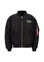 Alpha Industries Bomberjacke MA-1 NASA Skylab Lila/Rot/Schwarz/Dunkelblau