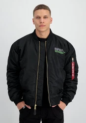 Alpha Industries Bomberjacke MA-1 NASA Skylab Lila/Rot/Schwarz/Dunkelblau