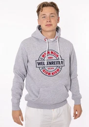Hoodie Wellenreiter Herren mit Fronttaschen und Kordel