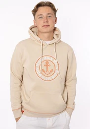 Hoodie Anker & Moin Herren mit neongelber Kontrastnaht