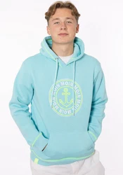 Zwillingsherz Hoodie Anker & Moin Herren neongelb