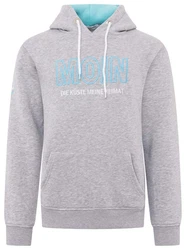 Zwillingsherz Hoodie Moin Herren Grau/Hellgrau/Blau