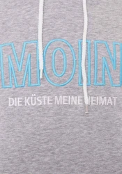 Zwillingsherz Hoodie Moin Herren Grau/Hellgrau/Blau