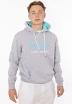 Zwillingsherz Hoodie Moin Herren Grau/Hellgrau/Blau