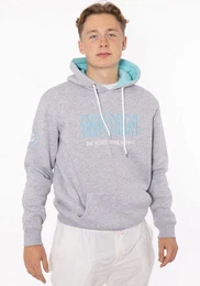 Hoodie Moin Herren mit gesticktem Schriftzug und Ankermotiv am rmel