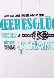 Zwillingsherz Hoodie Meeresglück Herren Creme/Silber/Blau/Weiß/Pastell/Grün