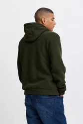 Blend Fleecejacke Sweatjacke Dunkelgrün