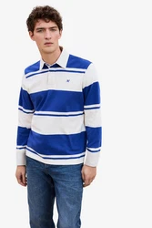 Next Rugbyshirt  Blau/Weiß/Hellblau