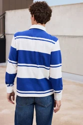 Next Rugbyshirt  Blau/Weiß/Hellblau