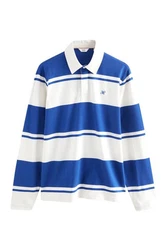 Next Rugbyshirt  Blau/Weiß/Hellblau