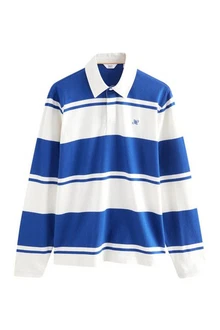 Next Rugbyshirt  Blau/Weiß/Hellblau