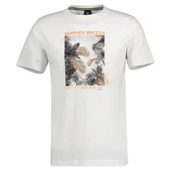 LERROS T-Shirt Grau/Weiß/Beige/Creme/Orange