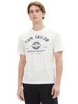TOM TAILOR T-Shirt Khaki/Gelb/Weiß/Beige/Grau