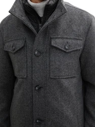 TOM TAILOR Funktionsjacke 2 in 1 Dunkelgrau/Grau/Schwarz