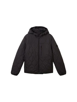 TOM TAILOR Jacke Schwarz/Dunkelgrau/Grau TOM TAILOR Jacke Schwarz/Dunkelgrau/Grau