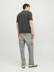 Jack & Jones T-Shirt JORVESTERBRO TEE SS CREW NECK NOOS anthrazit/wei