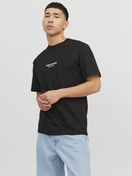 Jack & Jones T-Shirt JORVESTERBRO TEE SS CREW NECK NOOS schwarz/weiß