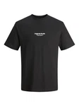 Jack & Jones T-Shirt JORVESTERBRO TEE SS CREW NECK NOOS schwarz/weiß
