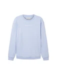 TOM TAILOR Denim Sweatshirt himmelblau/weiß