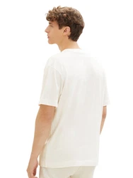 TOM TAILOR T-Shirt Weiß/Beige/Mischfarben