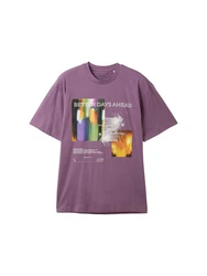 TOM TAILOR T-Shirt Lila/Rosa