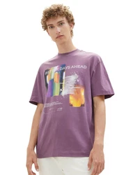 TOM TAILOR T-Shirt Lila/Rosa