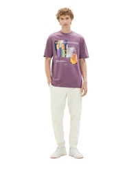 TOM TAILOR T-Shirt Lila/Rosa