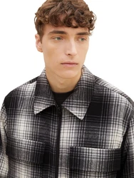 TOM TAILOR Jacke grau/schwarz/offwhite