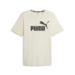 PUMA T-Shirt ESS Logo Tee Herren Khaki/Beige/Lila