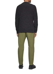 s.Oliver Strickpullover mit Crew Neck Rippblende Dunkelgrau/Grau/Dunkelblau/Schwarz