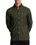 Lyle & Scott Langarmhemd Dunkelgrün/Grün/Khaki
