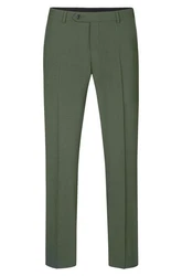 GREIFF Anzughose Corporate Hose PREMIUM Regular Fit Olivgrün