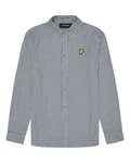 Lyle & Scott Langarmhemd Shepherd Check Shirt Weiß/Grau/Dunkelblau