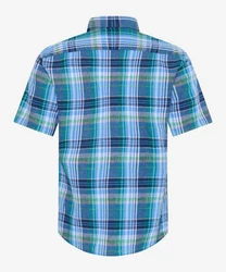 Brax Kurzarmhemd Style Dan C Türkis/Blau/Hellblau