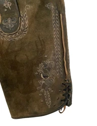 Maddox Trachtenlederhose Klostersee Herren Khaki/Dunkelgrün/Braun/Dunkelbraun