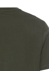 camel active Shirt Dunkelgrün/Orange