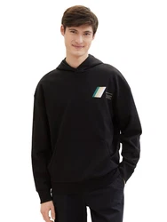 TOM TAILOR Sweatshirt Schwarz