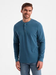 OMBRE Longsleeve Casual Blau/Hellblau/Türkis
