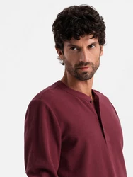 OMBRE Longsleeve Casual Dunkelrot/Rot/Bordeaux