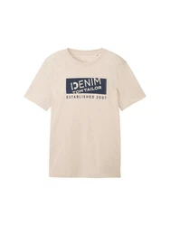 TOM TAILOR T-Shirt Braun/Khaki/Beige