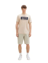 TOM TAILOR T-Shirt Braun/Khaki/Beige