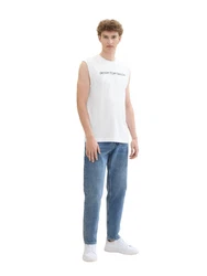 TOM TAILOR T-Shirt Weiß/Creme/Dunkelblau/Rosa