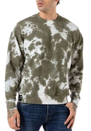 Langarmshirt dezent oversized im Batik Look