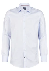 HECHTER PARIS Langarmhemd Modern Fit mit Kentkragen Hellblau/Blau