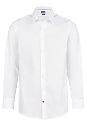 HECHTER PARIS Langarmhemd Modern Fit mit Kentkragen Weiß/Creme