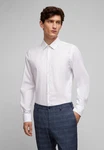 HECHTER PARIS Langarmhemd Modern Fit mit Kentkragen Weiß/Creme