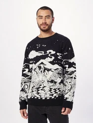 iriedaily Strickpullover Crazy Fresh Schwarz/Creme/Dunkelgrau