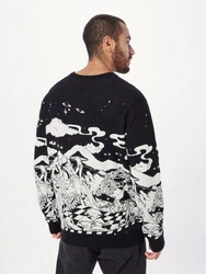 iriedaily Strickpullover Crazy Fresh Schwarz/Creme/Dunkelgrau