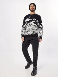 iriedaily Strickpullover Crazy Fresh Schwarz/Creme/Dunkelgrau
